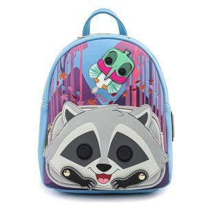 Loungefly Disney Pocahontas  Meeko Flit Earth Day Cosplay Mini Backpack-In Stock